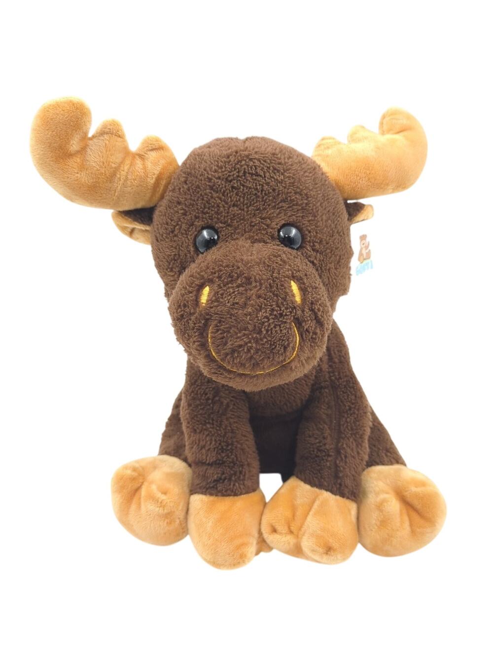 GOFFA Moose Plush Stuffed Animal Fleet N Farm 2025 Embroidered Logo 8 inch NWT